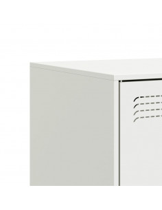 Mobile Porta TV Bianco 99x39x44 cm in Acciaio