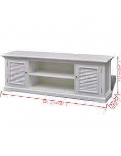 Mobile Porta TV Bianco in Legno