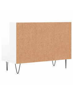 Mobile Porta TV Bianco Lucido 69,5x30x50cm in Legno Multistrato