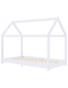 Giroletto per Bambini Bianco in Massello di Pino 70x140 cm 2