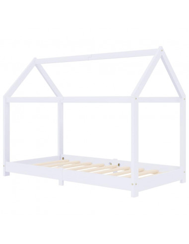 Giroletto per Bambini Bianco in Massello di Pino 70x140 cm