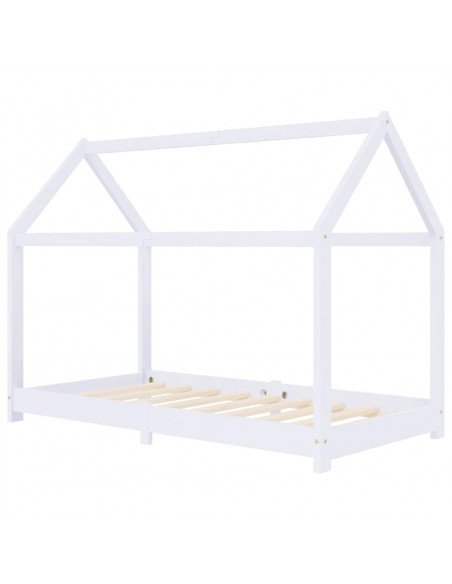 Giroletto per Bambini Bianco in Massello di Pino 70x140 cm