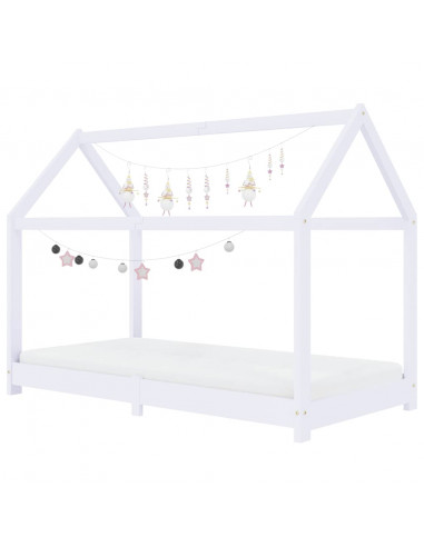 Giroletto per Bambini Bianco in Massello di Pino 70x140 cm