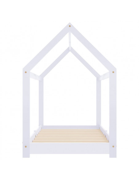 Giroletto per Bambini Bianco in Massello di Pino 70x140 cm