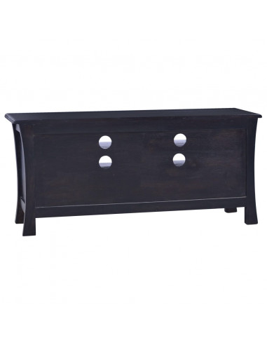 Mobile Porta TV Caffè Nero Chiaro 100x30x45 cm in Legno Mogano