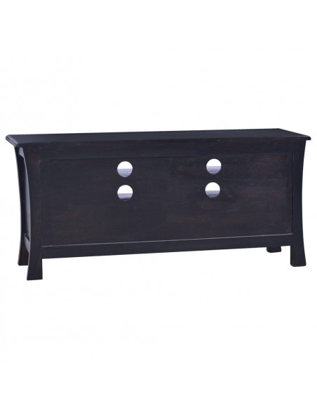 Mobile Porta TV Caffè Nero Chiaro 100x30x45 cm in Legno Mogano
