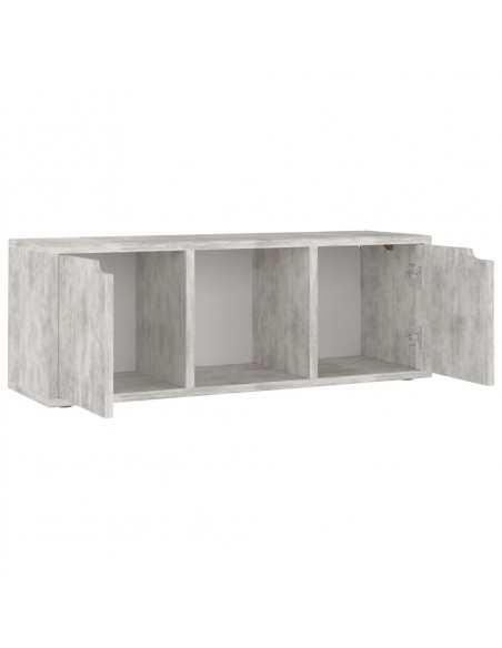 Mobile Porta TV Cemento 88,5x27,5x30,5 cm in Legno Multistrato