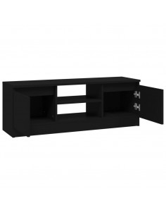 Mobile Porta TV con Anta Nero 102x30x36 cm