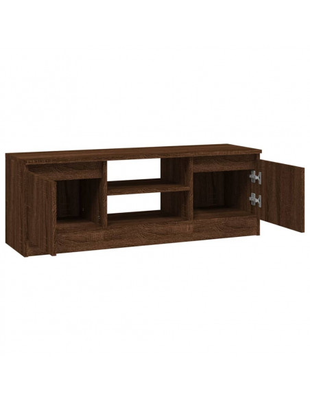Mobile Porta TV con Anta Rovere Marrone 102x30x36 cm