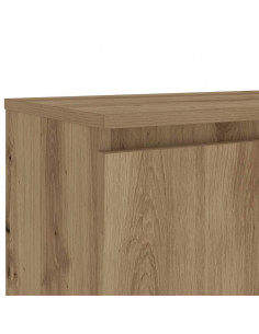 Mobile Porta TV con LED Artigianale 120x30x36 cm Multistrato