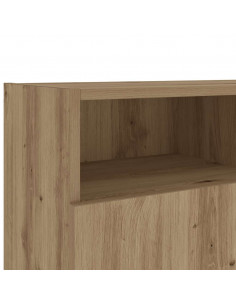 Mobile Porta TV con LED Artigianale 120x30x50 cm Multistrato