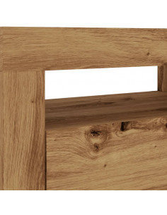 Mobile Porta TV con LED Artigianale 120x35x40 cm Multistrato