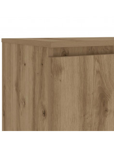 Mobile Porta TV con LED Artigianale 140x40x35,5 cm Multistrato