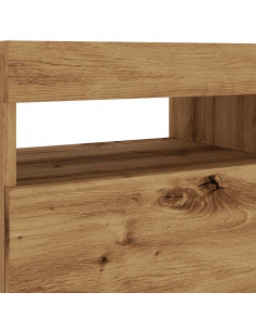 Mobile Porta TV con LED Artigianale 90x35x40 cm Multistrato