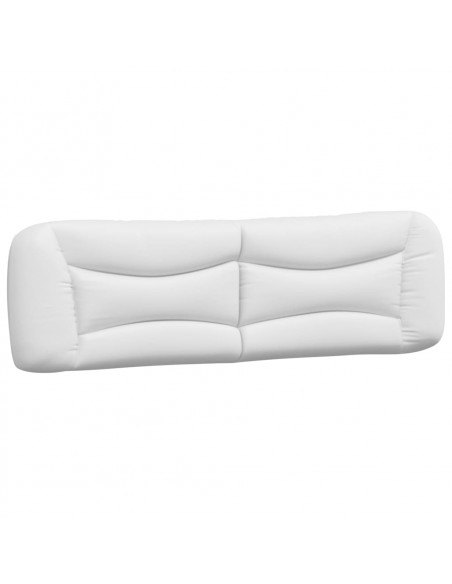 Letto con Materasso Bianco 180x200 cm in Similpelle