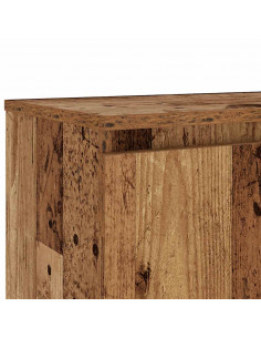 Mobile Porta TV con LED Legno Antico 120x30x36 cm Multistrato