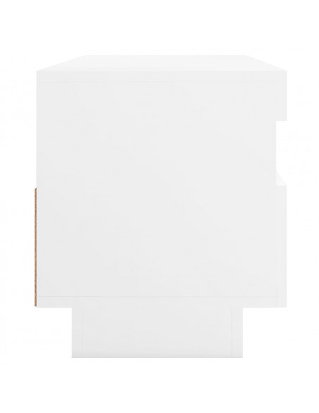 Mobile Porta TV con Luci LED Bianco 100x35x40 cm