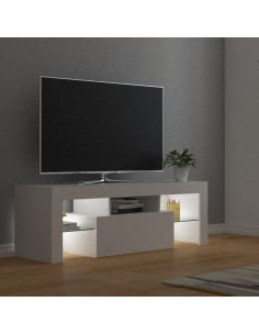 Mobile Porta TV con Luci LED Bianco 120x35x40 cm