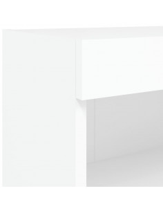 Mobile Porta TV con Luci LED Bianco 60x30x30 cm