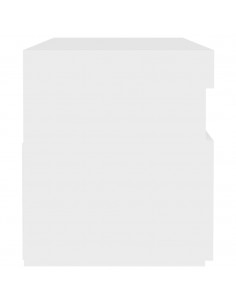 Mobile Porta TV con Luci LED Bianco 60x35x40 cm