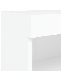 Mobile Porta TV con Luci LED Bianco 80x30x30 cm