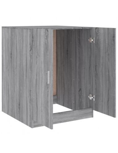 Mobile per Lavatrice Grigio Sonoma in Legno Multistrato