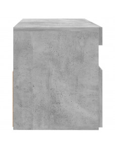 Mobile Porta TV con Luci LED Grigio Cemento 60x35x40 cm