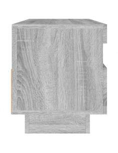 Mobile Porta TV con Luci LED Grigio Sonoma 100x35x40 cm