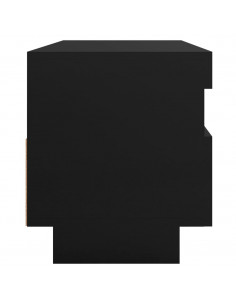 Mobile Porta TV con Luci LED Nero 100x35x40 cm