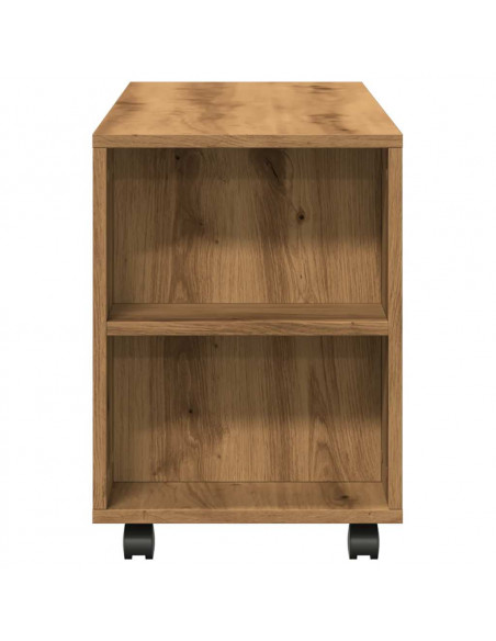 Mobile Porta TV con Ruote Artigianale 102x34,5x43 cm Truciolato
