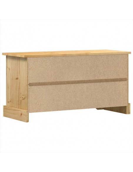 Mobile Porta TV Corona 100x37x52 cm in Legno Massello di Pino