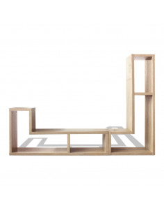 Mobile Porta TV Doppio a L Colore Rovere