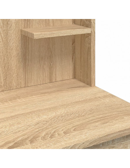 Toeletta con Luci LED Rovere Sonoma 96x40x142 cm