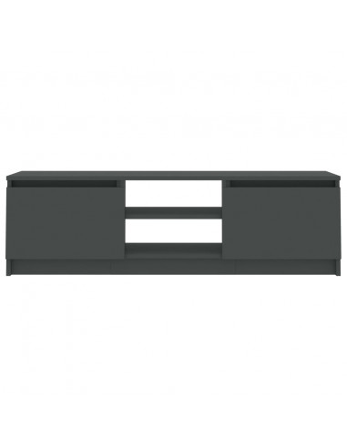 Mobile Porta TV Grigio 120x30x35,5 cm in Legno Multistrato