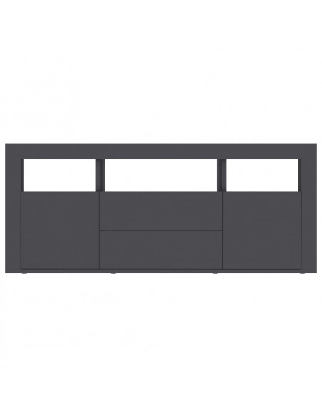 Mobile Porta TV Grigio 120x30x50 cm in Legno Multistrato