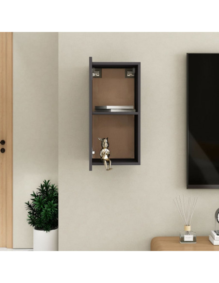 Mobile Porta TV Grigio 30,5x30x60 cm in Legno Multistrato