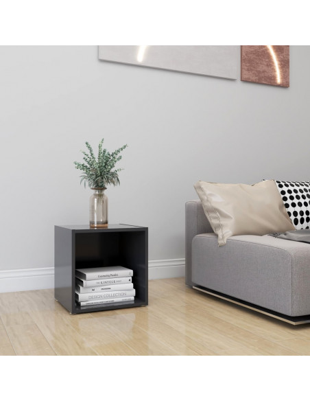 Mobile Porta TV Grigio 37x35x37 cm in Legno Multistrato
