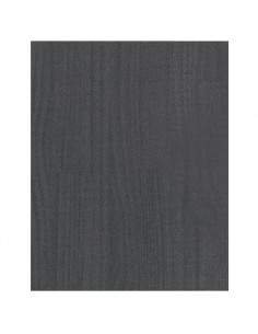 Mobile Porta TV Grigio 70x33x42 cm in Legno Massello di Pino