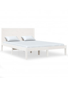 Giroletto Bianco in Legno Massello di Pino 140x190 cm 2