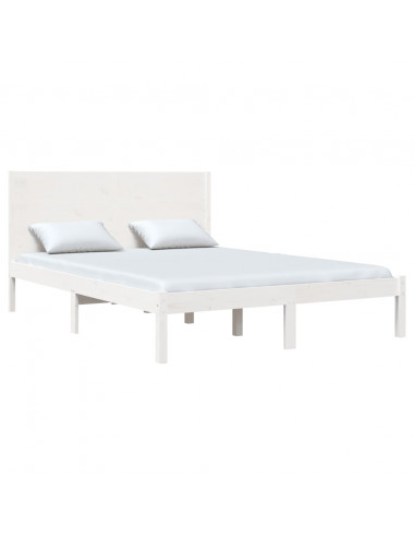 Giroletto Bianco in Legno Massello di Pino 140x190 cm