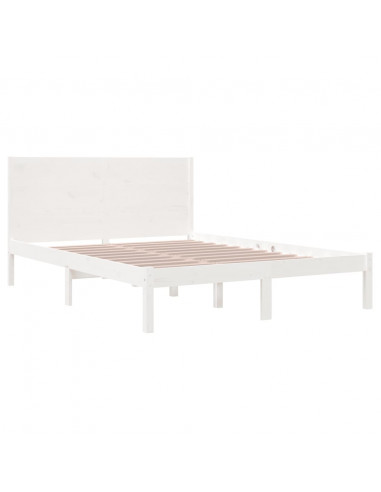 Giroletto Bianco in Legno Massello di Pino 140x190 cm