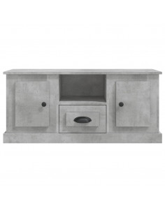 Mobile Porta TV Grigio Cemento 100x35,5x45cm Legno Multistrato