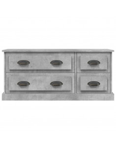 Mobile Porta TV Grigio Cemento 100x35,5x45cm Legno Multistrato