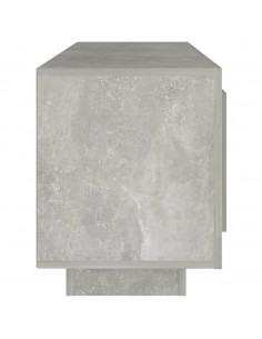 Mobile Porta TV Grigio Cemento 102x35x45cm in Legno Multistrato