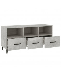 Mobile Porta TV Grigio Cemento 102x35x50 cm Legno Multistrato