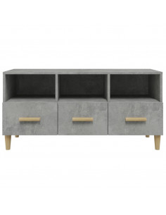 Mobile Porta TV Grigio Cemento 102x36x50 cm Legno Multistrato