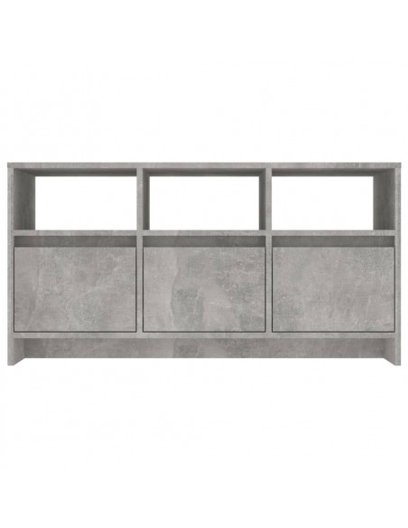 Mobile Porta TV Grigio Cemento 102x37,5x52,5 cm in Truciolato