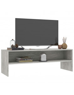 Mobile Porta TV Grigio Cemento 120x40x40cm in Legno Multistrato
