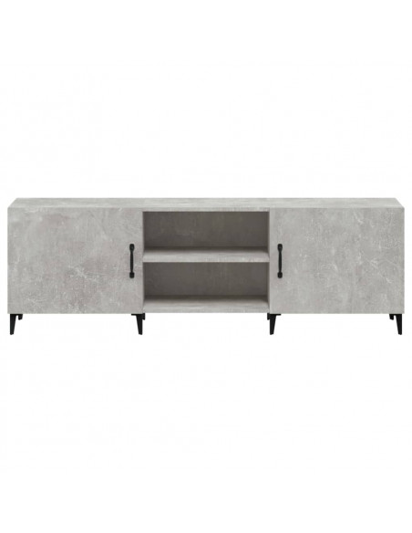 Mobile Porta TV Grigio Cemento 150x30x50cm in Legno Multistrato