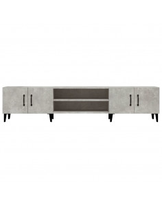 Mobile Porta TV Grigio Cemento 180x31,5x40 cm Legno Multistrato